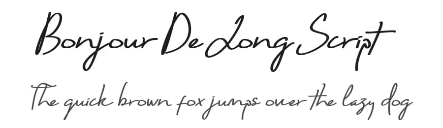 Bonjour De Jong Script by Wellscript Studio — Script Handwritten Font