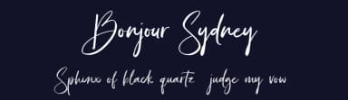 Bonjour Sydney by ReyreyBlue — Script Handwritten Font — thumbnail 2