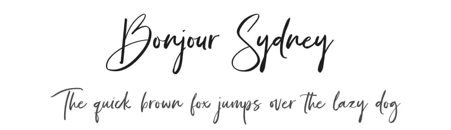 Bonjour Sydney by ReyreyBlue — Script Handwritten Font