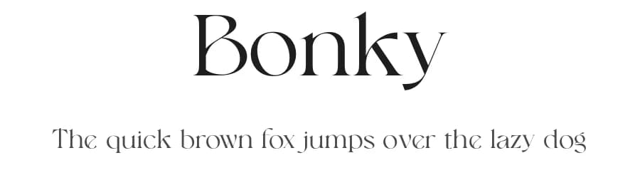 Bonky by Sansakerta — Serif Font