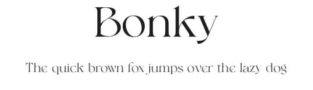 Bonky by Sansakerta — Serif Font