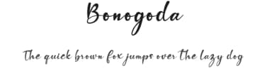 Bonogoda by Metal Studio — Script Handwritten Font — thumbnail 1