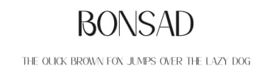 Bonsad by Muhammad Yafinuha — Sans Serif Font — thumbnail 1
