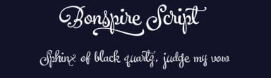 Bonspire Script by Måns Grebäck — Script Handwritten Font — thumbnail 2
