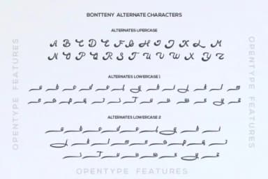 Bontteny Font by leamsign — Script Handwritten Font — thumbnail 8