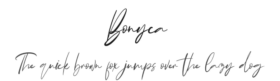 Bonyca by InspiraType — Script Handwritten Font — preview 1