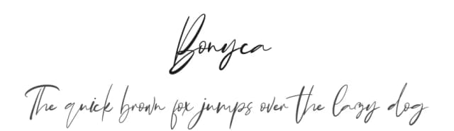 Bonyca by InspiraType — Script Handwritten Font