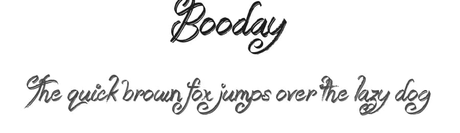 Booday by JSH creates — Script Handwritten Font