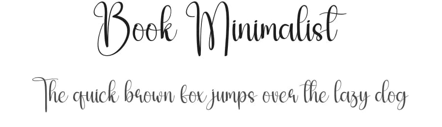 Book Minimalist by Scratchones — Script Handwritten Font — preview 1