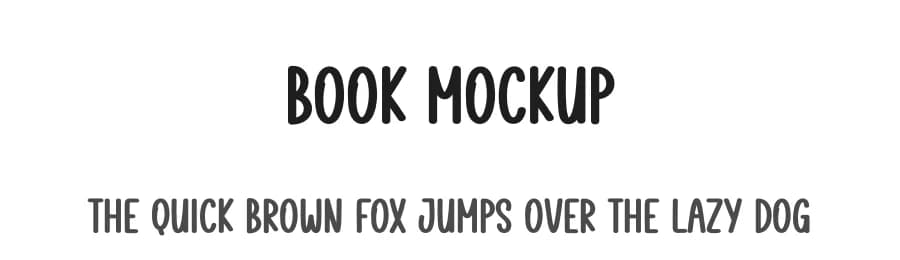 Book Mockup by Scratchones — Script Handwritten Font