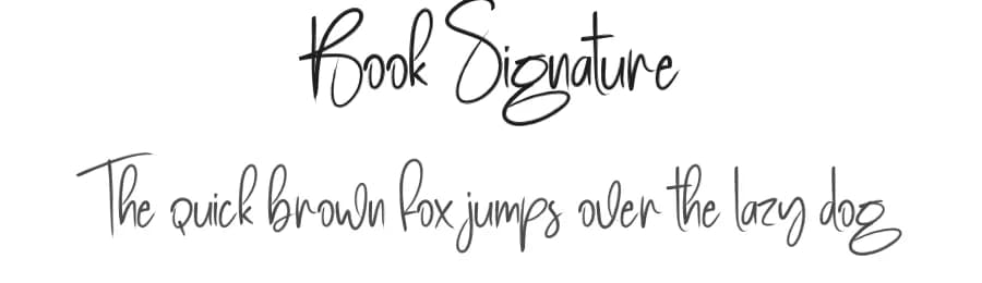 Book Signature by Scratchones — Script Handwritten Font