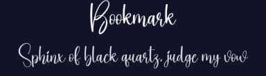 Bookmark by Scratchones — Script Handwritten Font — thumbnail 2