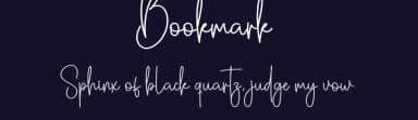 Bookmark by Scratchones — Script Handwritten Font — thumbnail 2