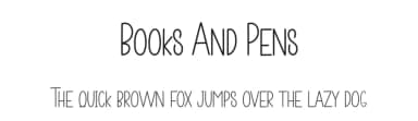 Books And Pens by Scratchones — Script Handwritten Font — thumbnail 1