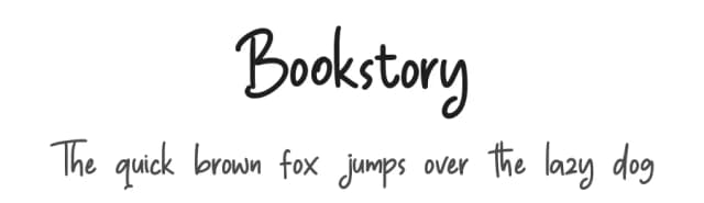 Bookstory by Mozatype — Script Handwritten Font