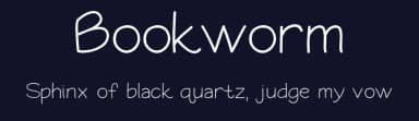 Bookworm by Natasha Fernandez-Fountain — Script Handwritten Font — thumbnail 2