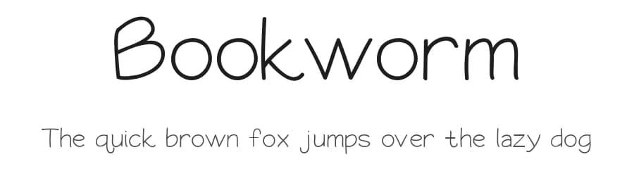 Bookworm by Natasha Fernandez-Fountain — Script Handwritten Font
