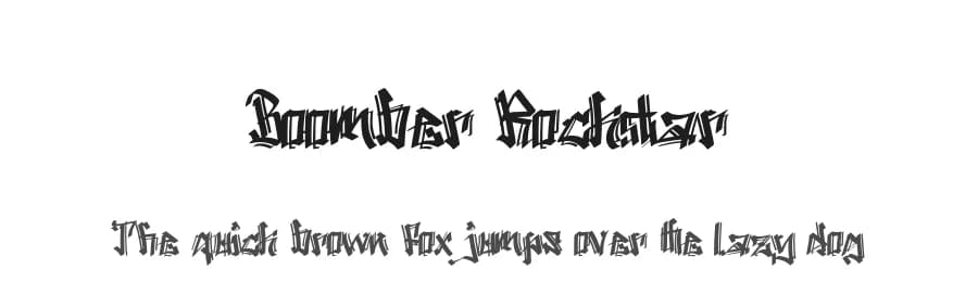 Boomber Rockstar by Din Studio — Script Handwritten Font