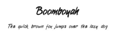 Boomboyah by Letterara — Script Handwritten Font — thumbnail 1