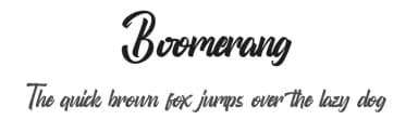 Boomerang by Thirtypath — Script Handwritten Font — thumbnail 1