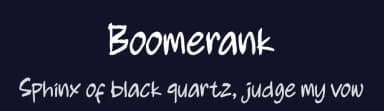 Boomerank by Scratch Design — Script Handwritten Font — thumbnail 2