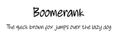 Boomerank by Scratch Design — Script Handwritten Font — thumbnail 1
