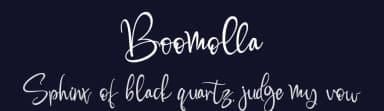 Boomolla by Stefani Letter — Script Handwritten Font — thumbnail 2