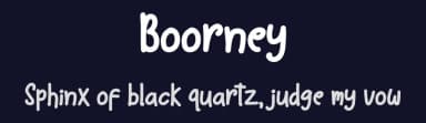 Boorney by Denny Sutanto — Script Handwritten Font — thumbnail 2
