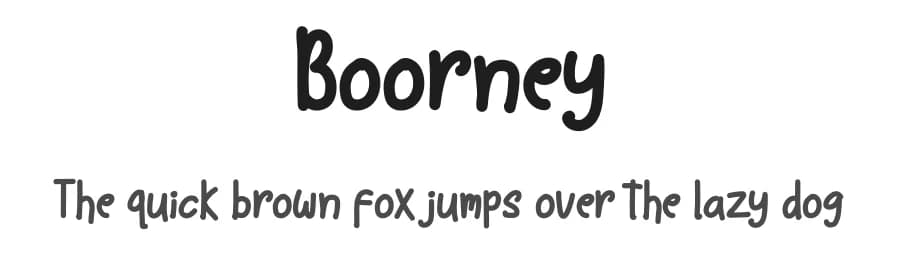 Boorney by Denny Sutanto — Script Handwritten Font