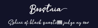 Boostnia by twinletter — Script Handwritten Font — thumbnail 2