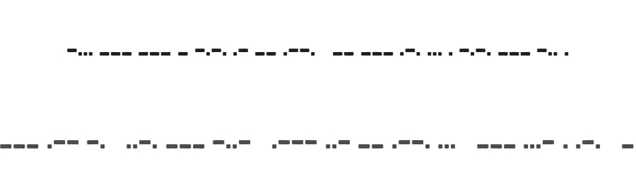 Bootcamp Morsecode by Don Marciano — Dingbats Font