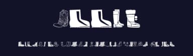Boots by Woodcutter — Dingbats Font — thumbnail 2