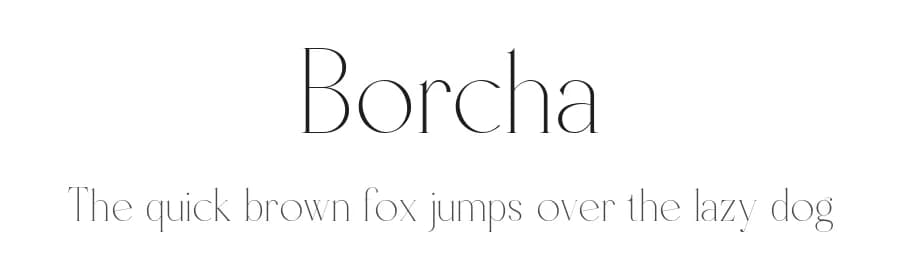 Borcha by Rmdndsign — Serif Font — preview 1