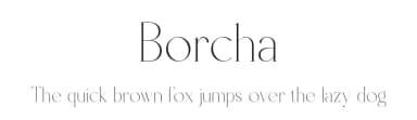 Borcha by Rmdndsign — Serif Font — thumbnail 1