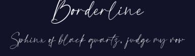 Borderline by Hatf Type — Script Handwritten Font — thumbnail 2