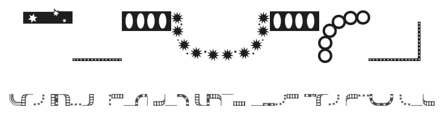 BorderMon by Fontalicious — Dingbats Font