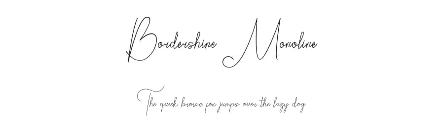 Bordershine Monoline by CBRTEXT Studio — Script Handwritten Font — preview 1