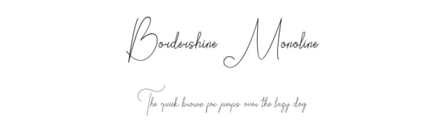 Bordershine Monoline by CBRTEXT Studio — Script Handwritten Font