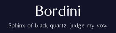 Bordini by Michel Bujardet — Sans Serif Font — thumbnail 2