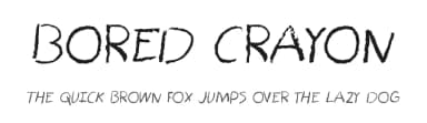 Bored Crayon by Sam K — Script Handwritten Font — thumbnail 1