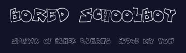 Bored Schoolboy by SDFonts — Script Handwritten Font — thumbnail 2