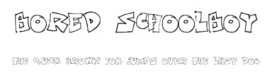 Bored Schoolboy by SDFonts — Script Handwritten Font — thumbnail 1
