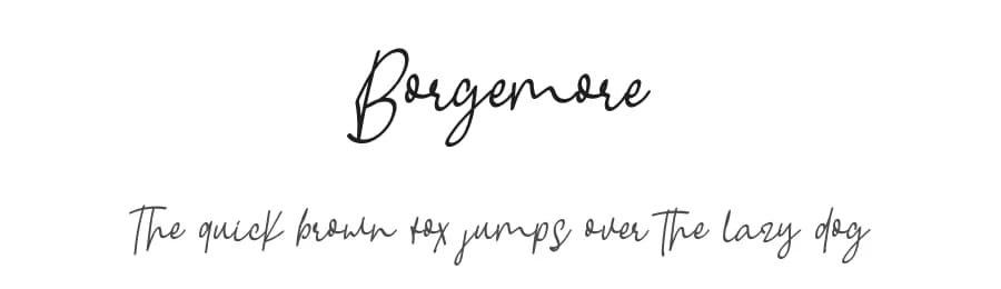 Borgemore by Eifetstype — Script Handwritten Font