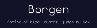 Borgen by ThorType — Sans Serif Font — thumbnail 2