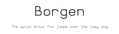 Borgen by ThorType — Sans Serif Font — thumbnail 1