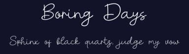 Boring Days by Khurasan — Script Handwritten Font — thumbnail 2