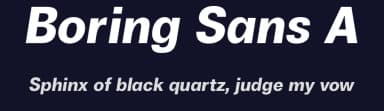 Boring Sans A by Zetafonts — Sans Serif Font — thumbnail 2