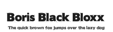 Boris Black Bloxx by Manfred Klein — Sans Serif Font — thumbnail 1