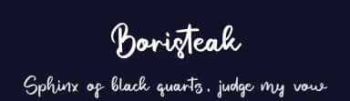 Boristeak by Yan Studio — Script Handwritten Font — thumbnail 2