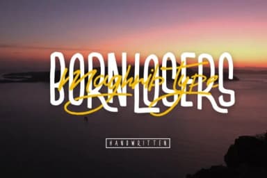Born Losers Font by maghrib — Script Handwritten Font — thumbnail 1